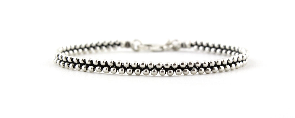 Teenie Classic Bead Bracelet in Sterling Silver